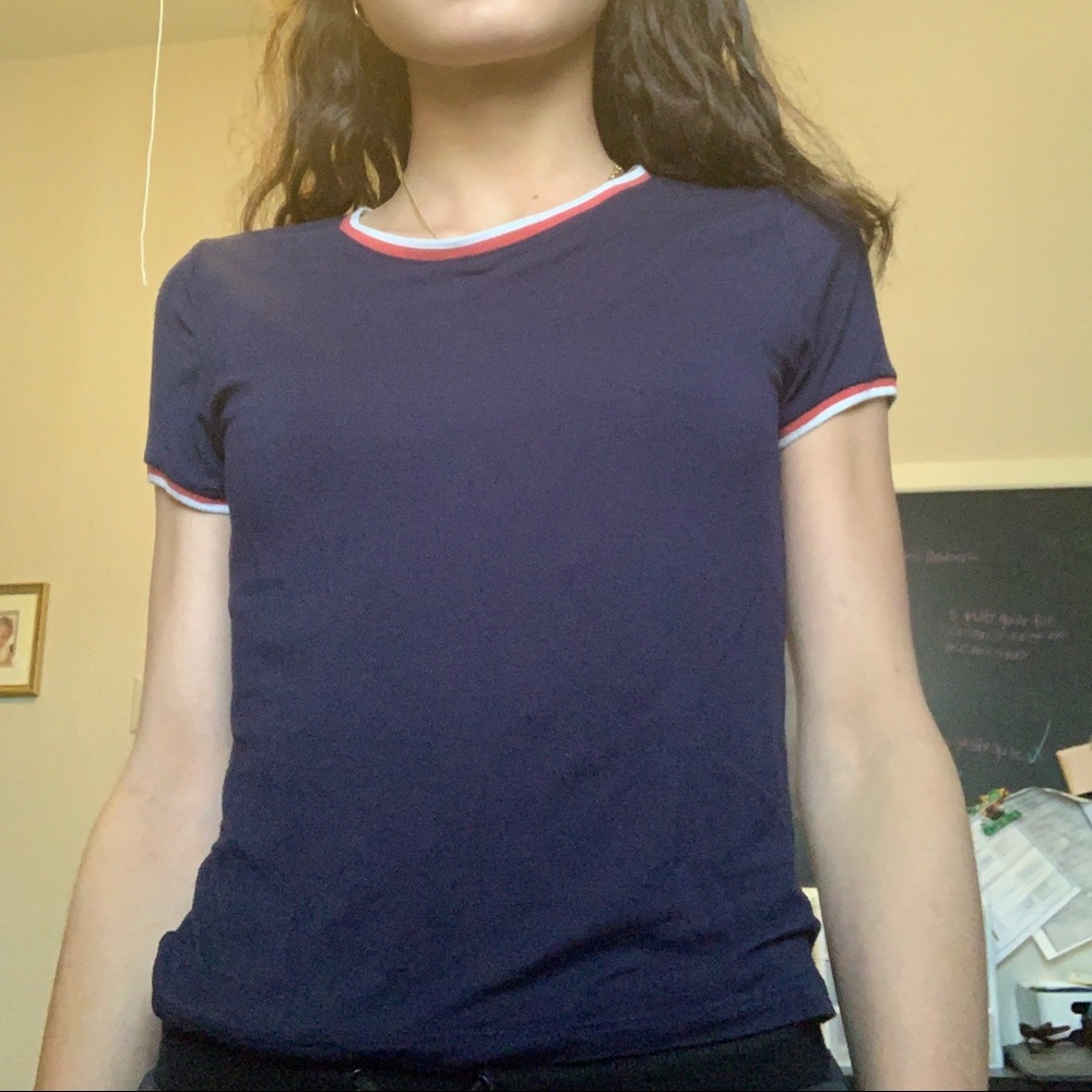 Navy blue tee
